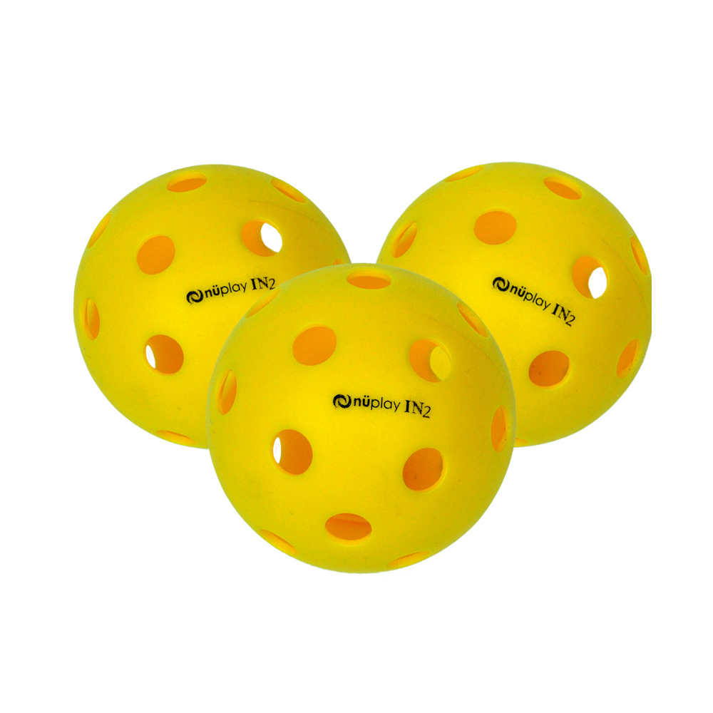 nüplay indoor ball - 3 x yellow