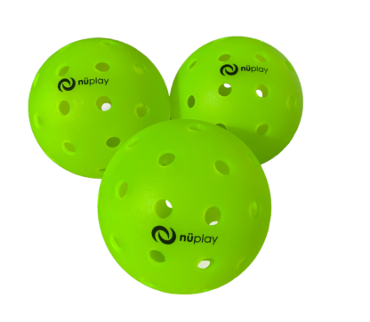 Nuplay outdoor pickleball rotary mold bright green